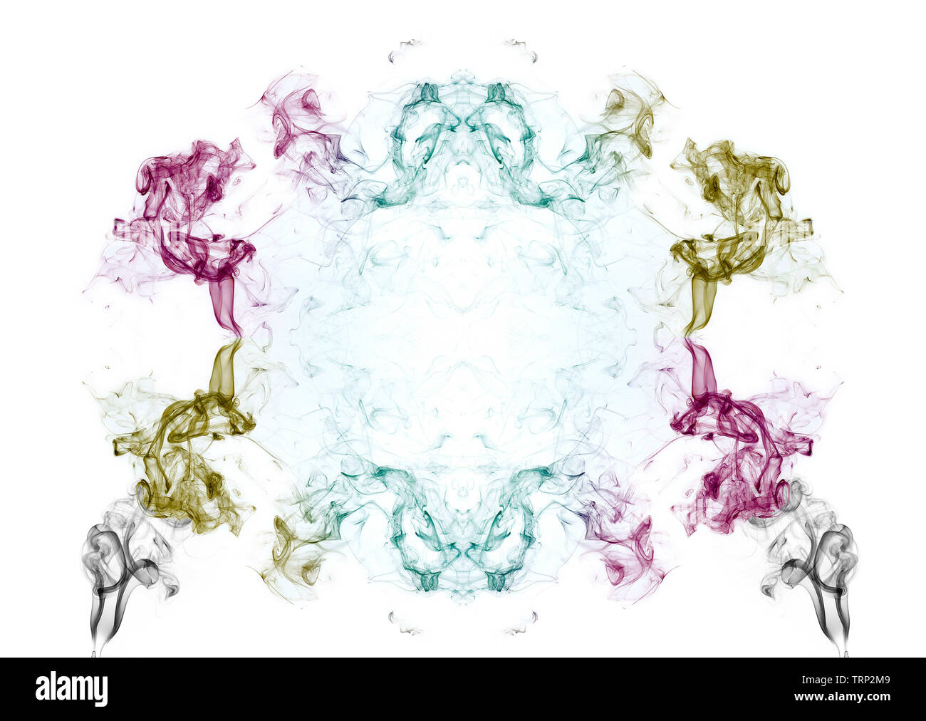 Formen und Texturen aus Rauch Stockfoto