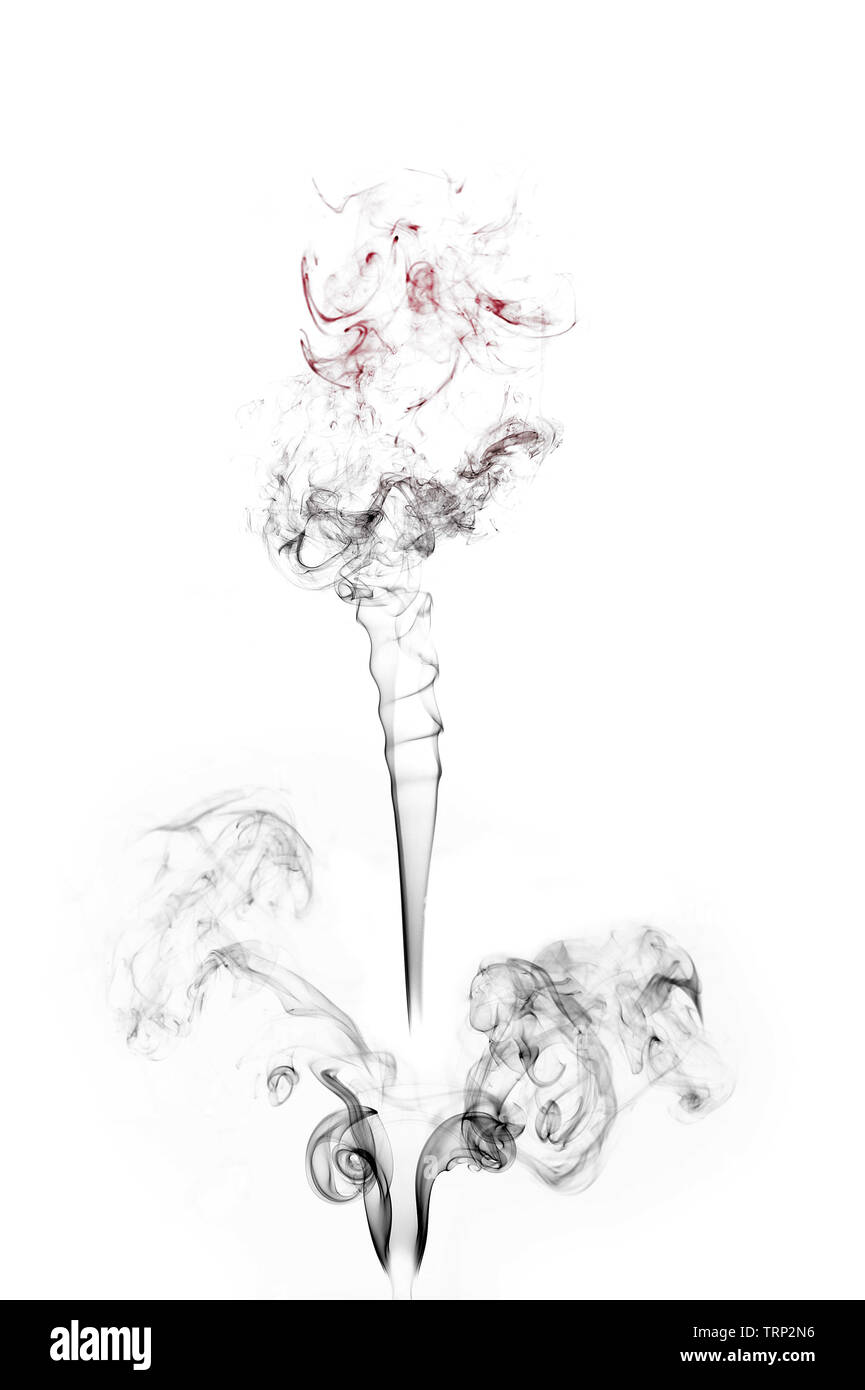 Formen und Texturen aus Rauch Stockfoto