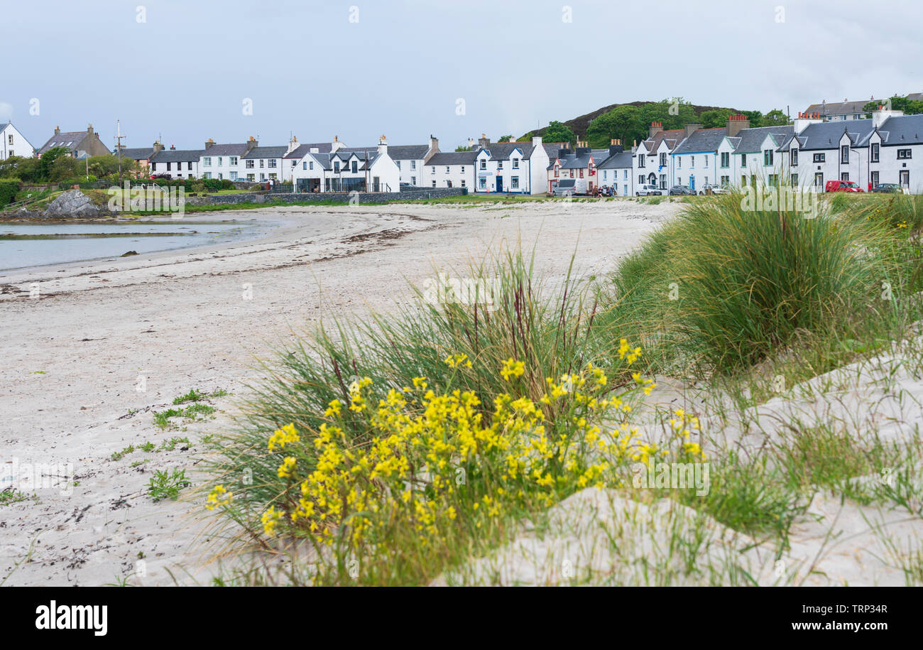 Anzeigen von Port Ellen auf Islay in der Inneren Hebriden, Schottland, Großbritannien Stockfoto