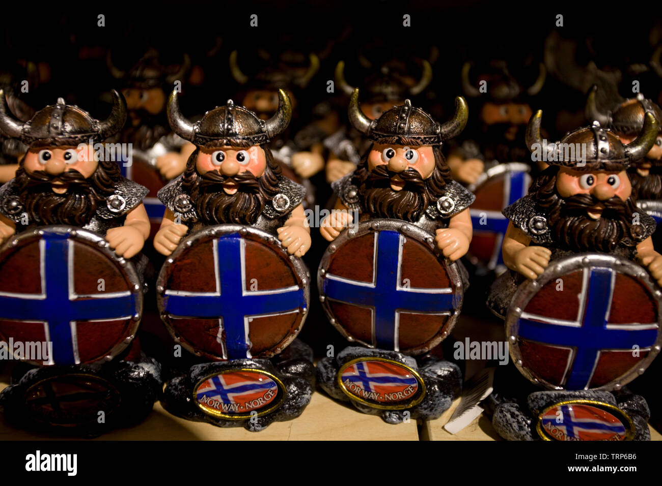 Eine Sammlung von Norwegischen viking Zahlen Stockfoto