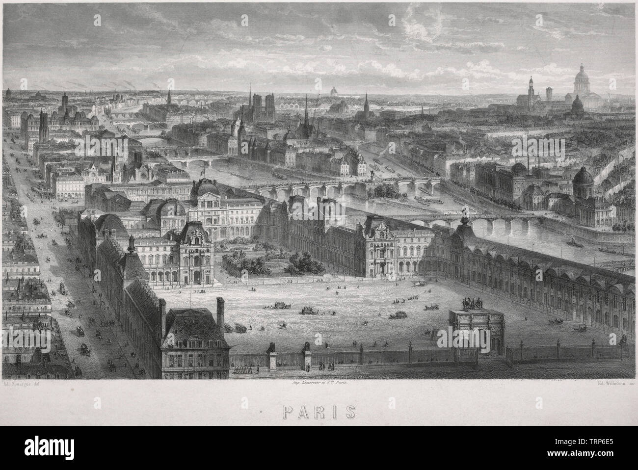 Paris, Frankreich im 19. Jahrhundert - Adolphe Rouargue Stockfoto