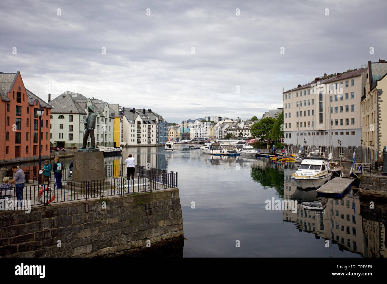 Hafen von Alesund, Norwegen Stockfoto
