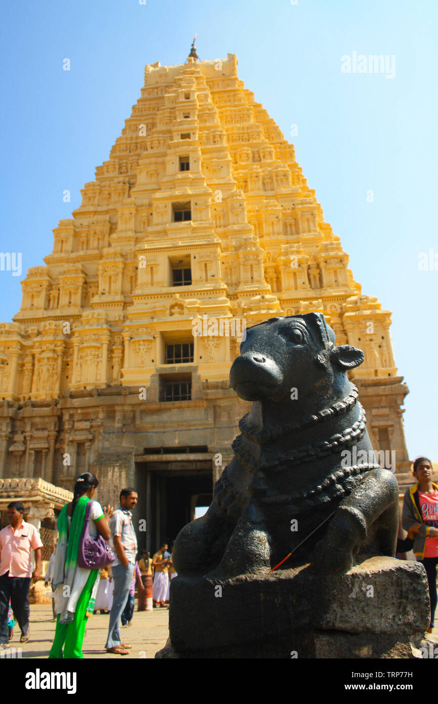 Hampi Indien Karnataka antike Architektur Stockfoto