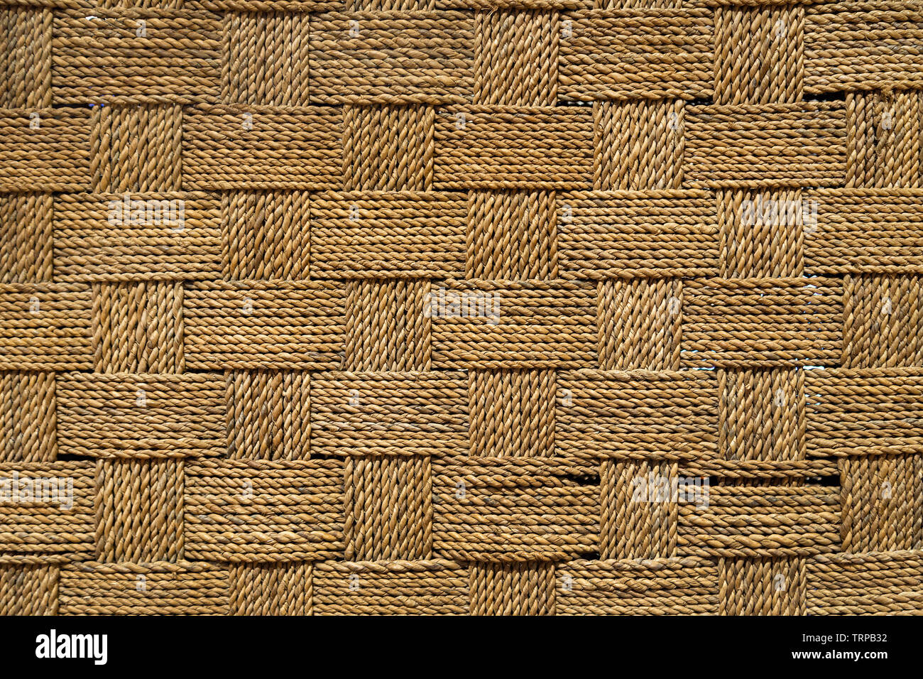 Nahaufnahme der Textur von gewebten Faden grobe Gewebe Stockfoto