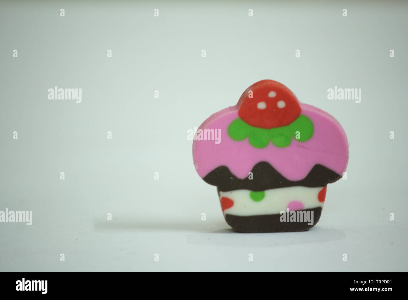 Schön cupcake Form radiergummi für junge Kinder Stockfoto
