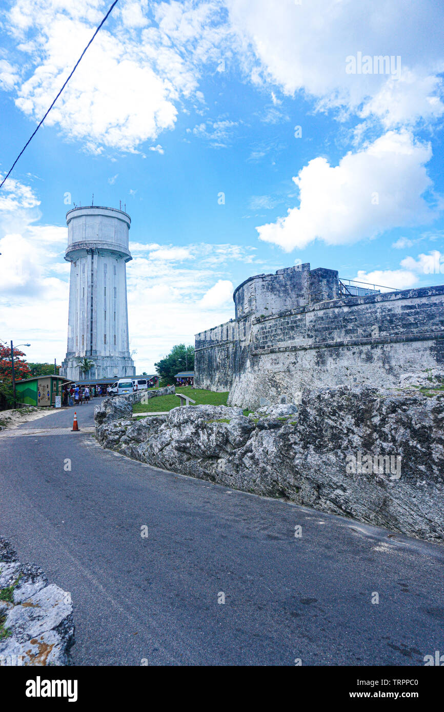 Fort Fincastle ist ein Fort in der Stadt Nassau auf der Insel New Providence auf den Bahamas. Die Festung wurde im Jahre 1793 von Lord Dunmore gebaut. Bui Stockfoto