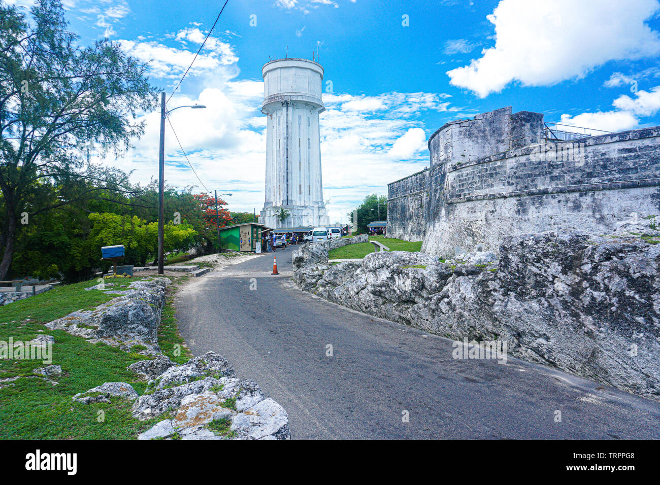 Fort Fincastle ist ein Fort in der Stadt Nassau auf der Insel New Providence auf den Bahamas. Die Festung wurde im Jahre 1793 von Lord Dunmore gebaut. Bui Stockfoto