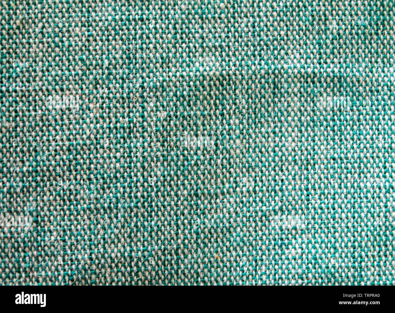 Lendenschurz Stoff grün weiche Textur Hintergrund Stockfoto