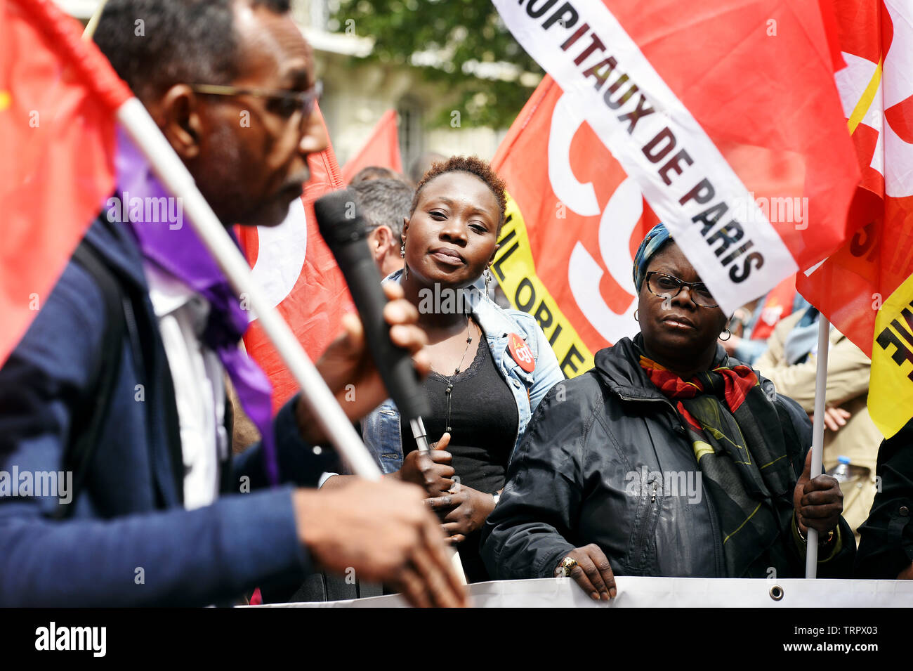 Emergency Health Care workers Protest in Paris - Frankreich Stockfoto