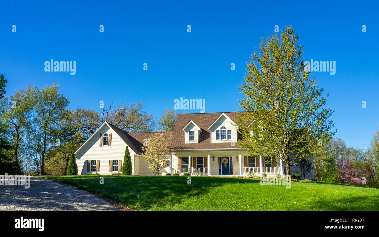 Bauernhaus im amerikanischen Mittelwesten Collinsville Illinois USA Stockfoto