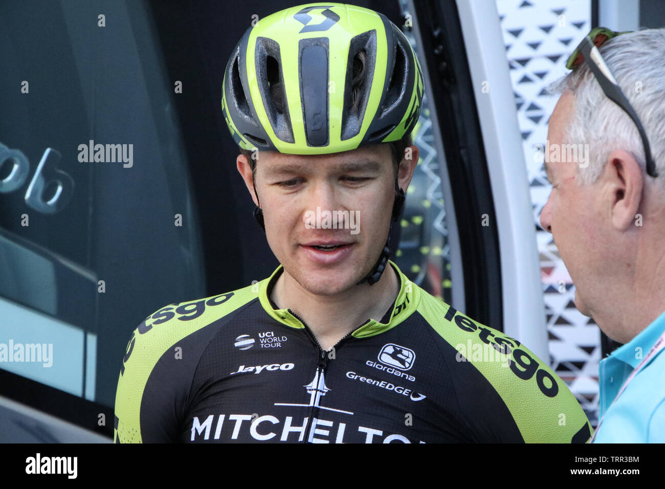 Pro Cycling Team Mitchelton Scott Radfahrer 2019 Giro d'Italia letzte Stufe 21 in Verona Italien Stockfoto