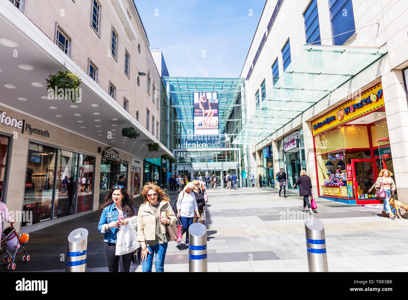 Drake Circus Einkaufszentrum Plymouth, Devon, UK, England, Drake Circus Plymouth, Plymouth, Plymouth, Plymouth, Läden, Kaufhäuser Stockfoto