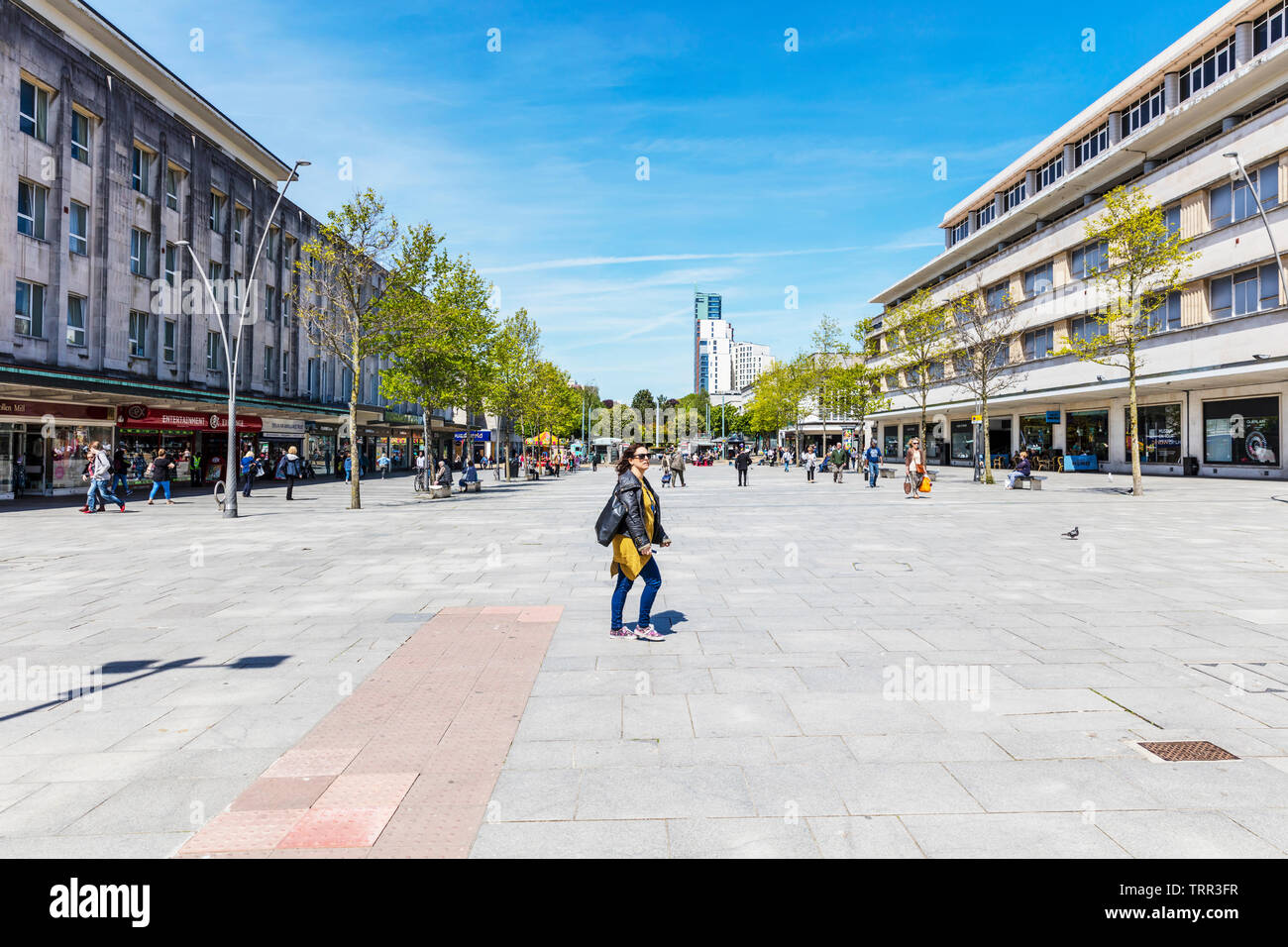 Armada Weg Plymouth Devon, Plymouth, Devon, UK, England, Fußgängerzone Plymouth, Plymouth, Plymouth, Plymouth, Läden, Geschäfte, Stockfoto