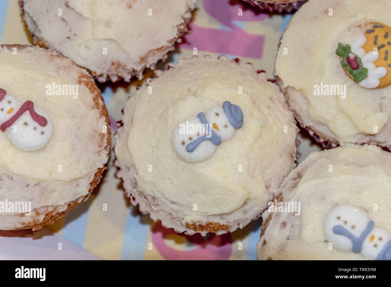 Urlaub Cupcakes Stockfoto