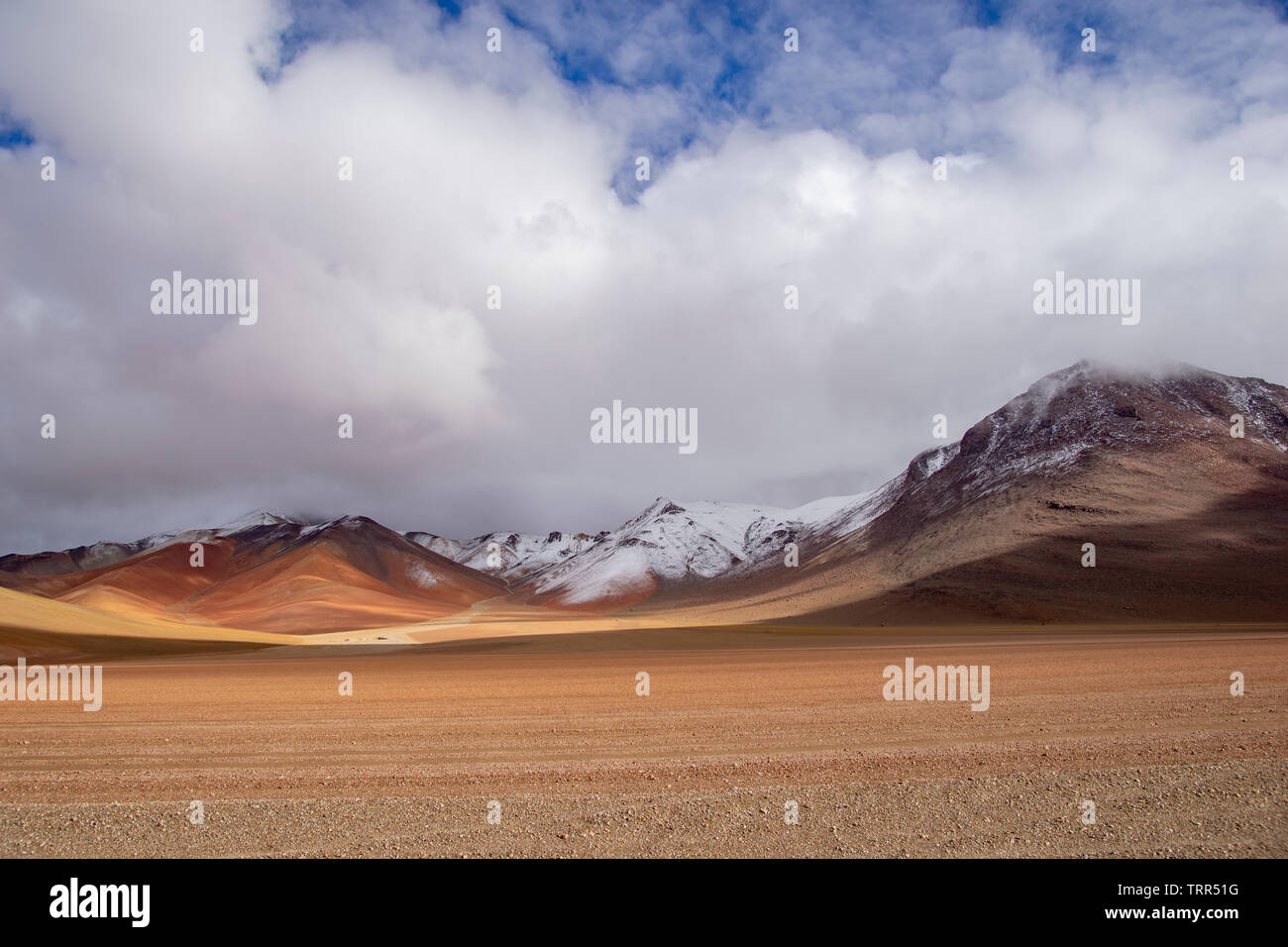 Remote, weite Landschaft des Altiplano in Bolivien Stockfoto