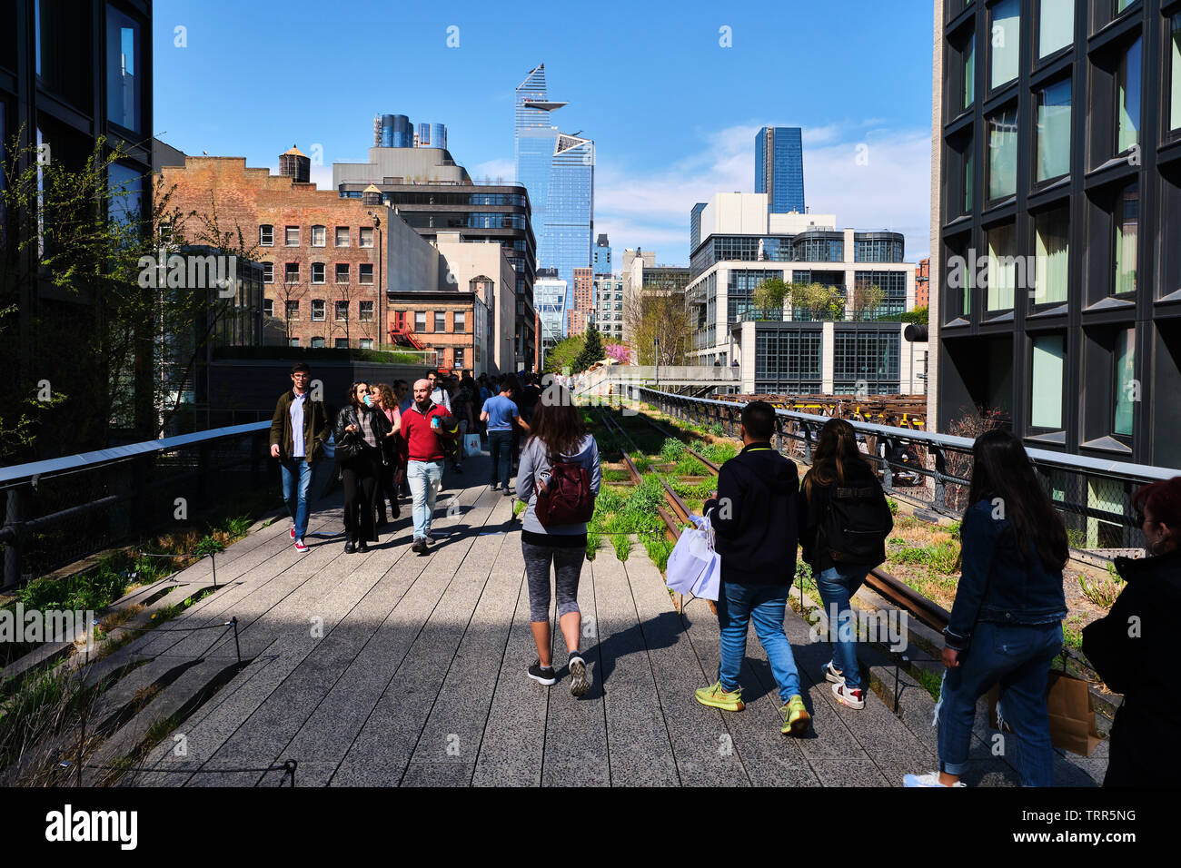 Die high line new york city linear park central railroad Fotos und Bildmaterial in hoher
