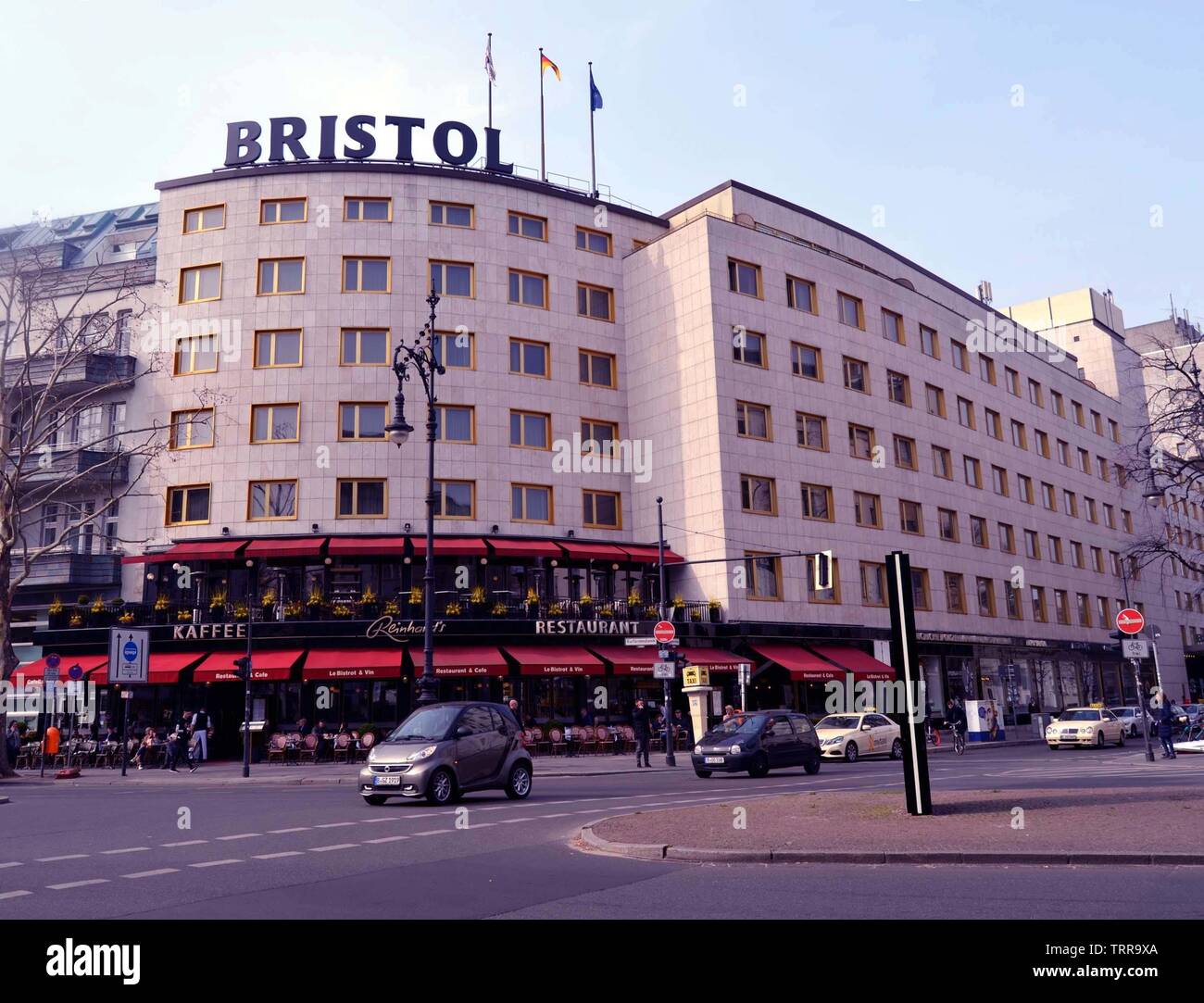 Das Kempinski Hotel Bristol in Kurfuerstenstrasse, Berlin, Deutschland. Stockfoto