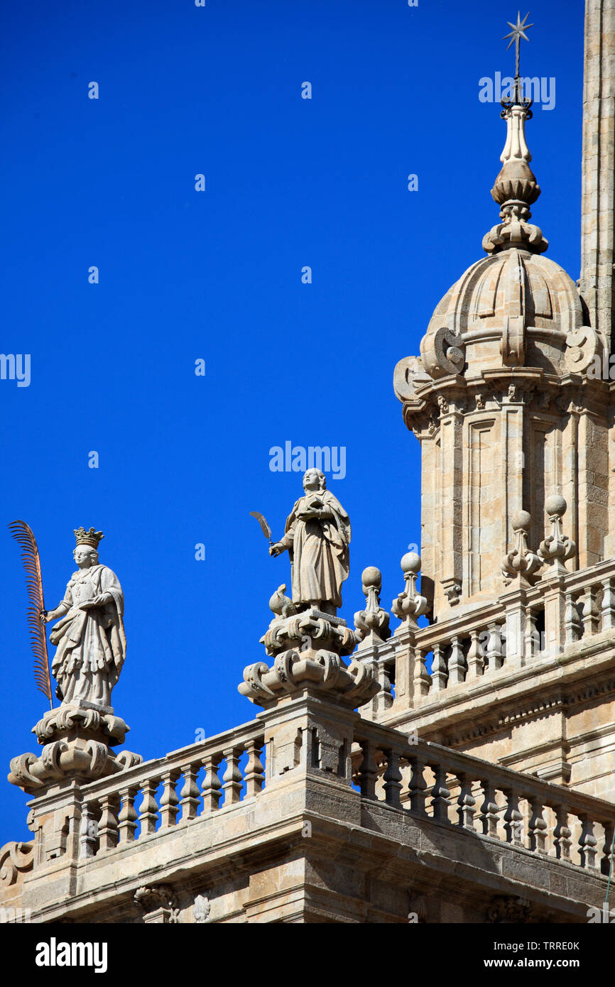 Spanien, Galicien, Santiago de Compostela, Dom, Stockfoto