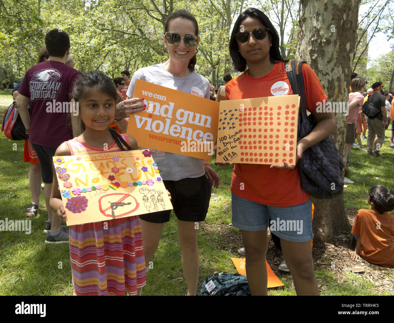 NYC Solidarität gehen Sie mit Waffengewalt Überlebenden an Cadman Plaza in Brooklyn, NY, 8. Juni 2019. Stockfoto