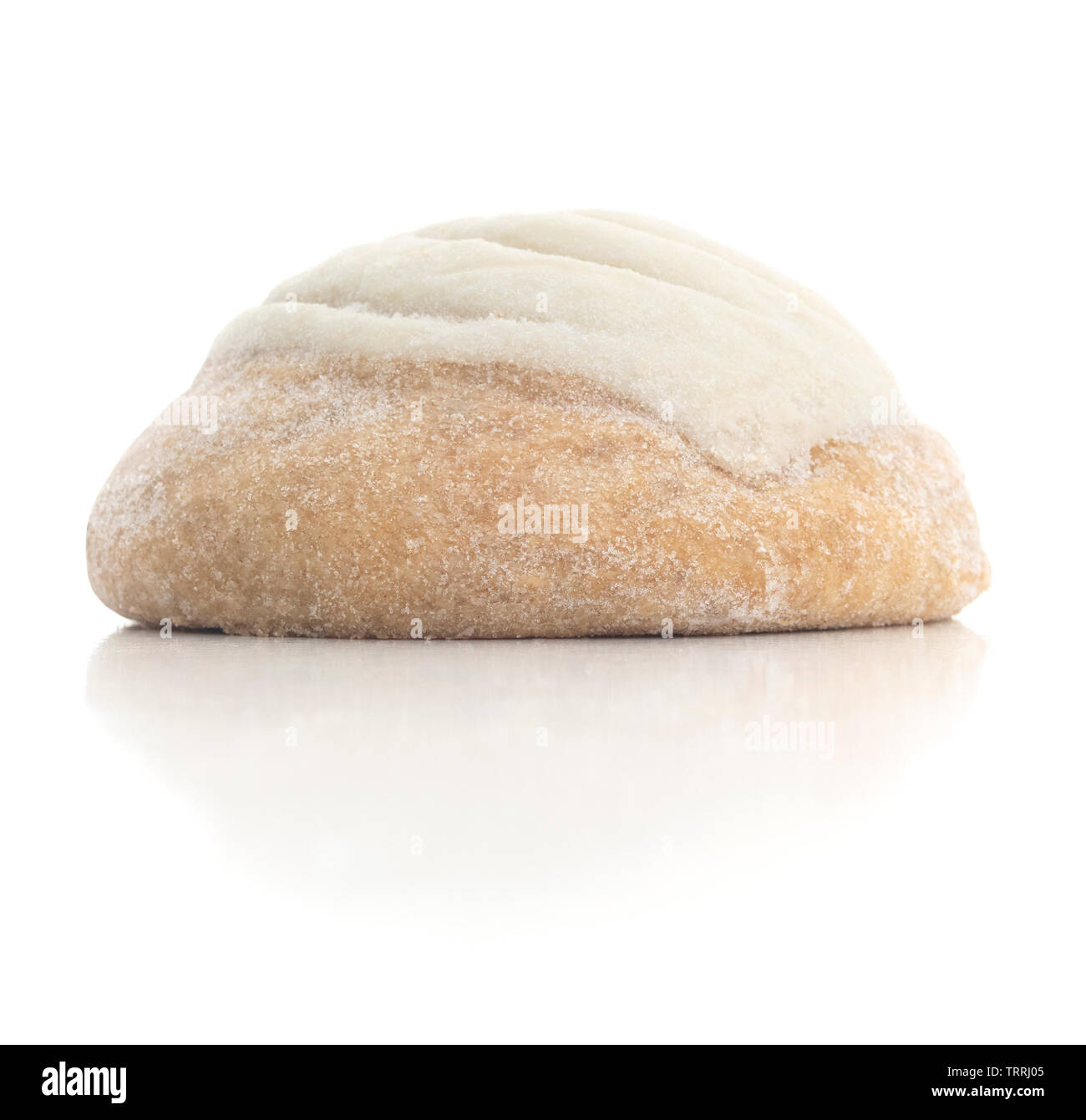 Isolierte Zucker Brötchen auf einem weißen Hintergrund. Stockfoto