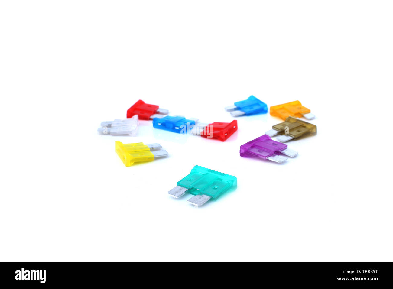 Sicherung auf isoliert weißer Hintergrund Stockfoto