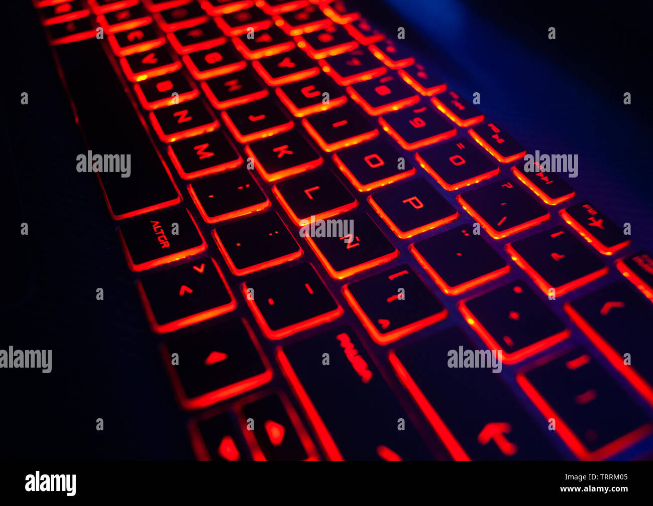 Red Tastatur Stockfoto