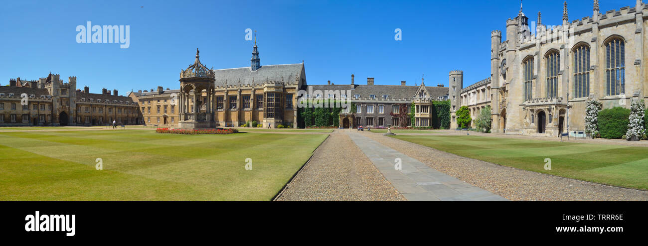 Trinity College in Cambridge. Stockfoto