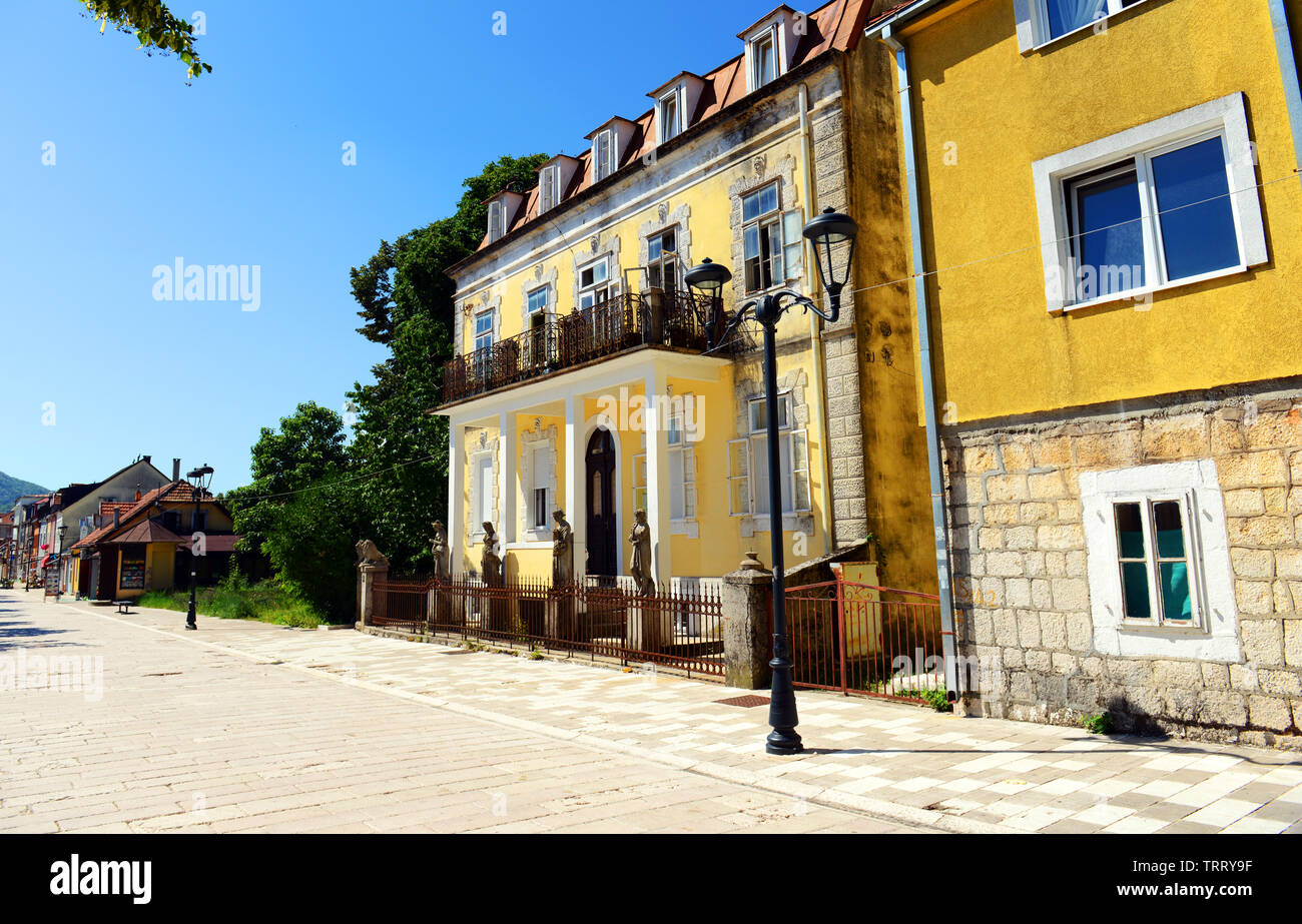Djukanovic Palace in Cetinje - die historische Hauptstadt von Montenegro. Stockfoto
