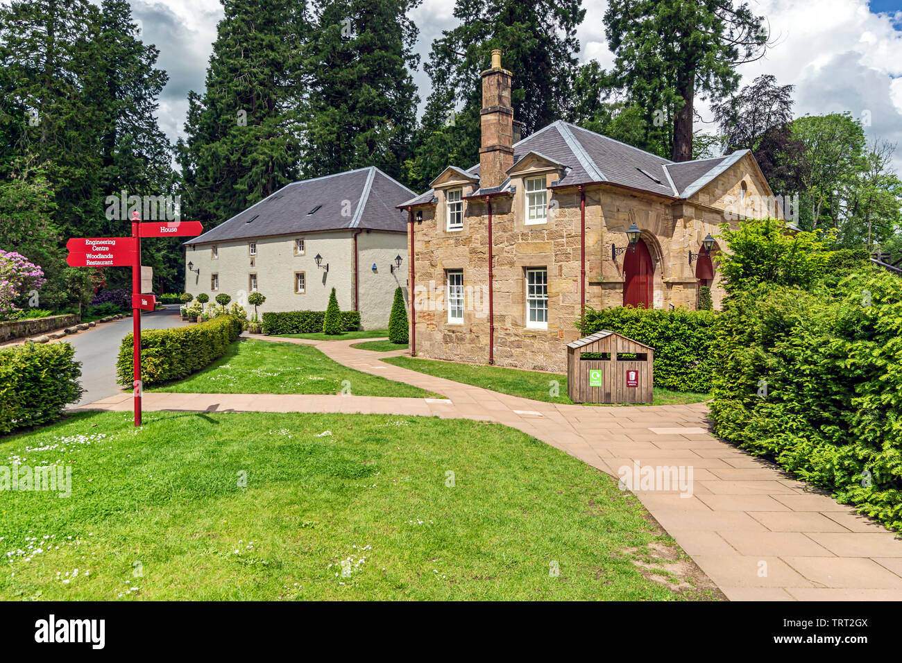 Coach House Cafe im Haus und Garten in Dumfries Dumfries House Estate in der Nähe von Cumnock East Ayrshire, Schottland Großbritannien Stockfoto