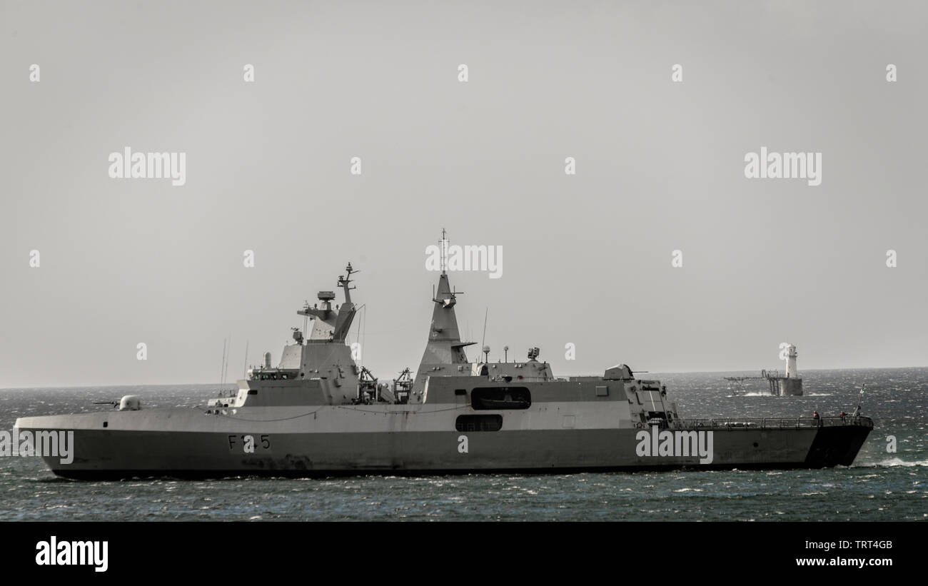 SAS AMATOLA ist durch die Regierung von Präsident Nelson Mandela in einem umstrittenen Waffen gekauft haben viel von der Deutschen Werft Blohm und Voss Stockfoto