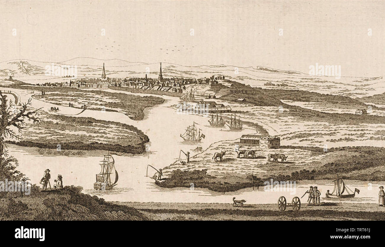 ABERDEEN, Schottland, im Jahr 1779 Gravur Stockfoto