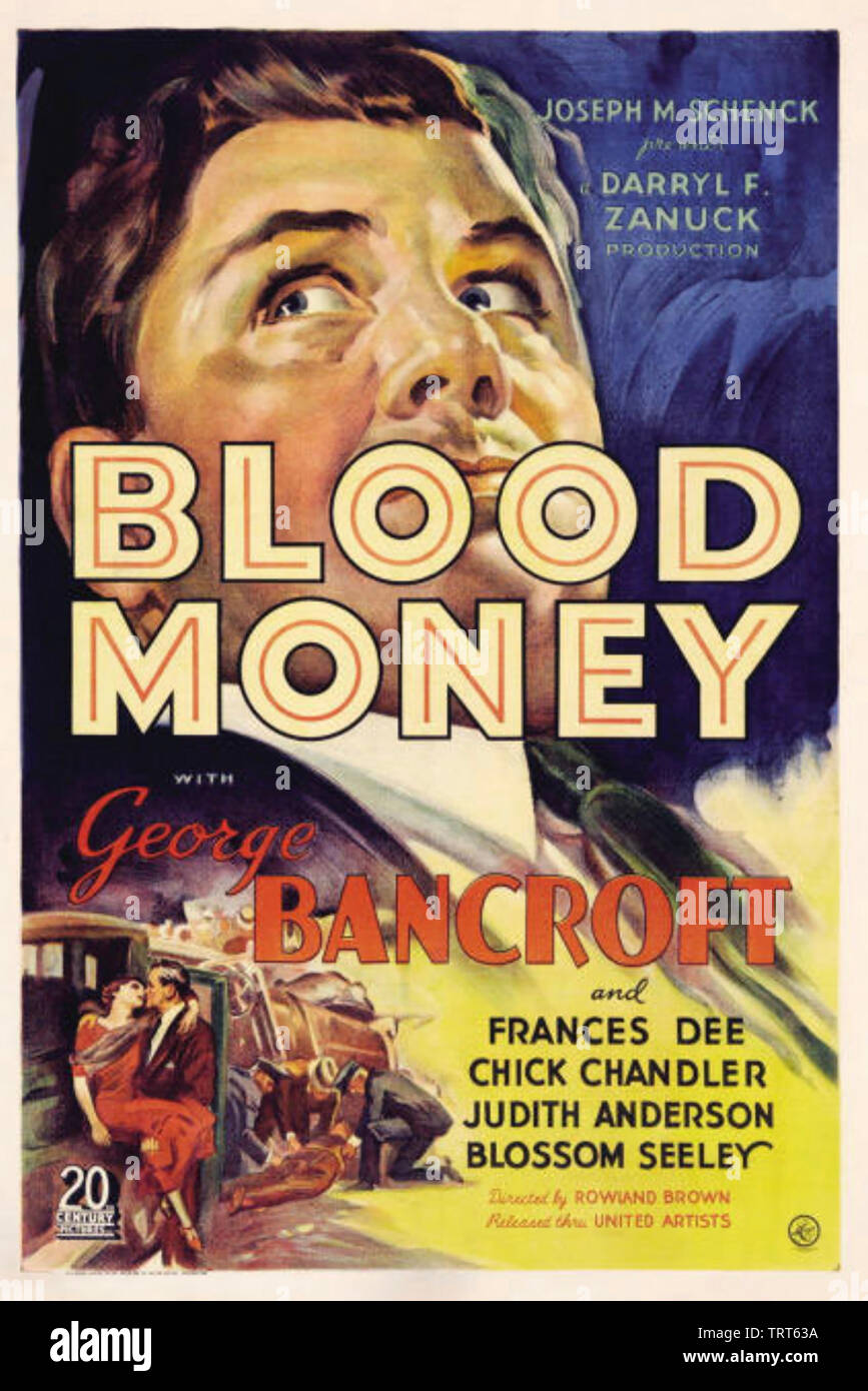 BLOOD MONEY 1933 Twentieth Century Fox Film mit Frances dee Stockfoto