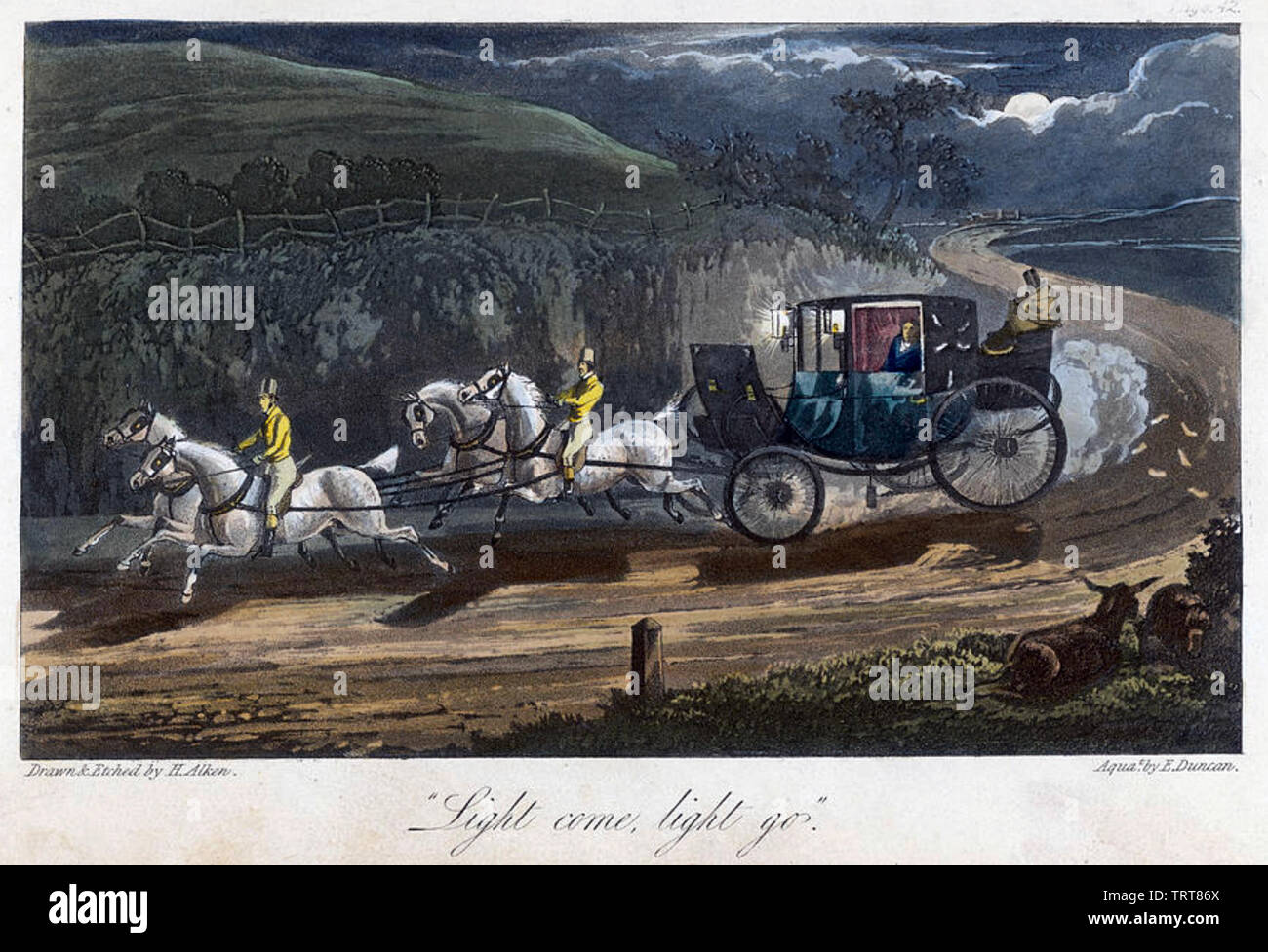 JOHN MYTTON (1796-1834) Englische Exzentriker und MP Stockfoto