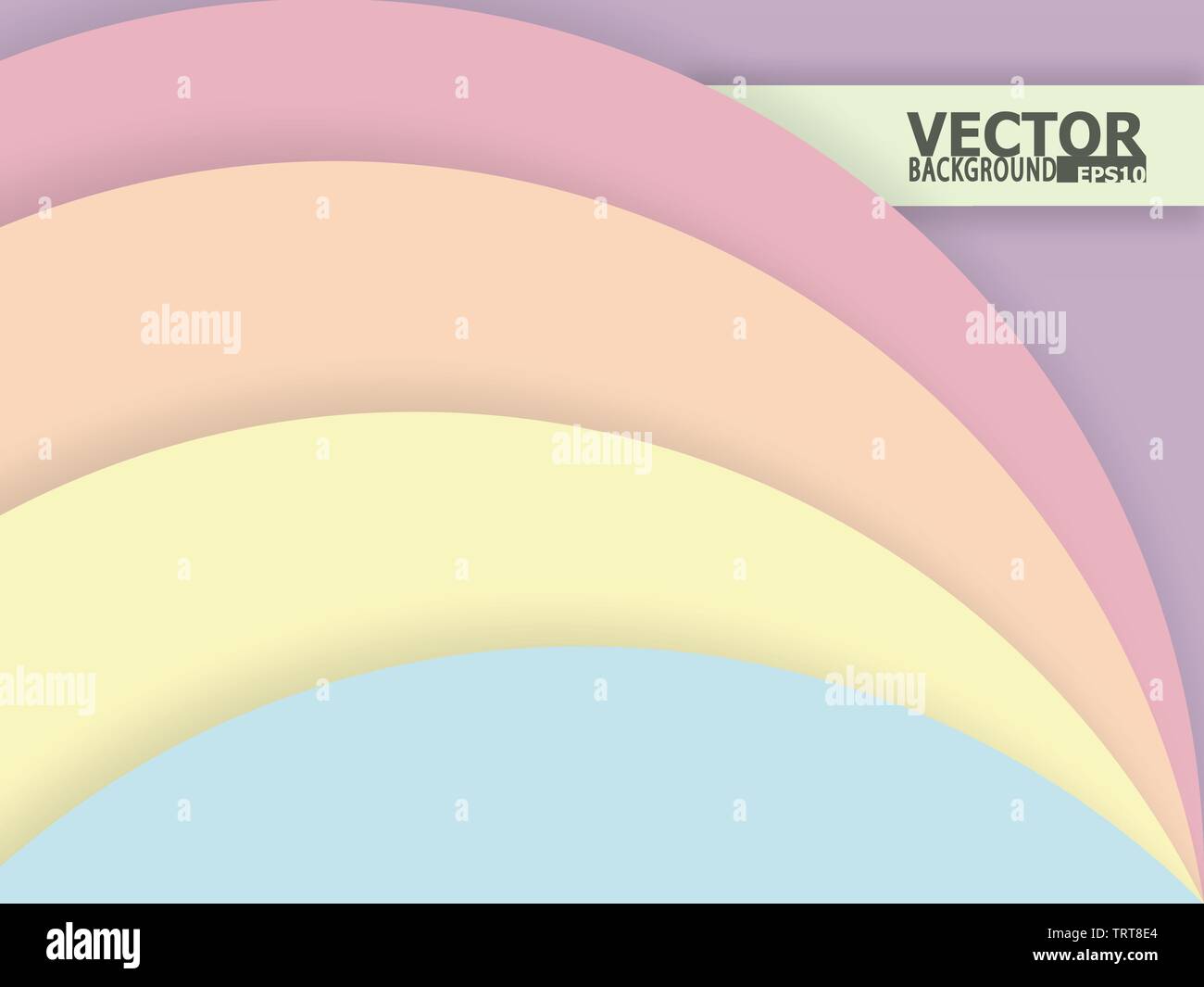 Der Vektor der anderen Farbe in pastell Schatten Ton für Hintergrund abgerundet Stock Vektor