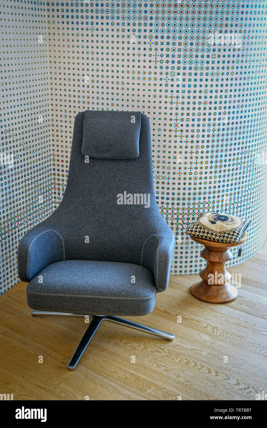 Vitra Museum Lounge Stuhl Stockfoto