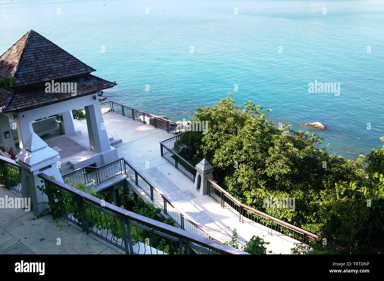 Meerblick, View Point, Island, Tropical. Stockfoto