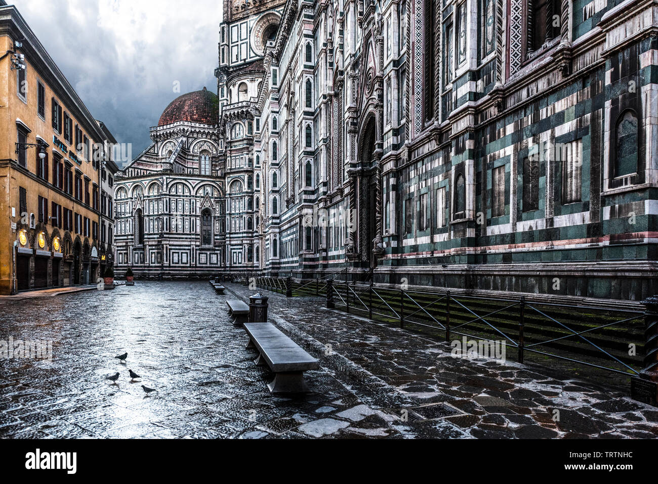 Duomo di Firenze Dom, der Dom von Florenz, Florenz, Italien, Europa, vor weißem Hintergrund Stockfoto