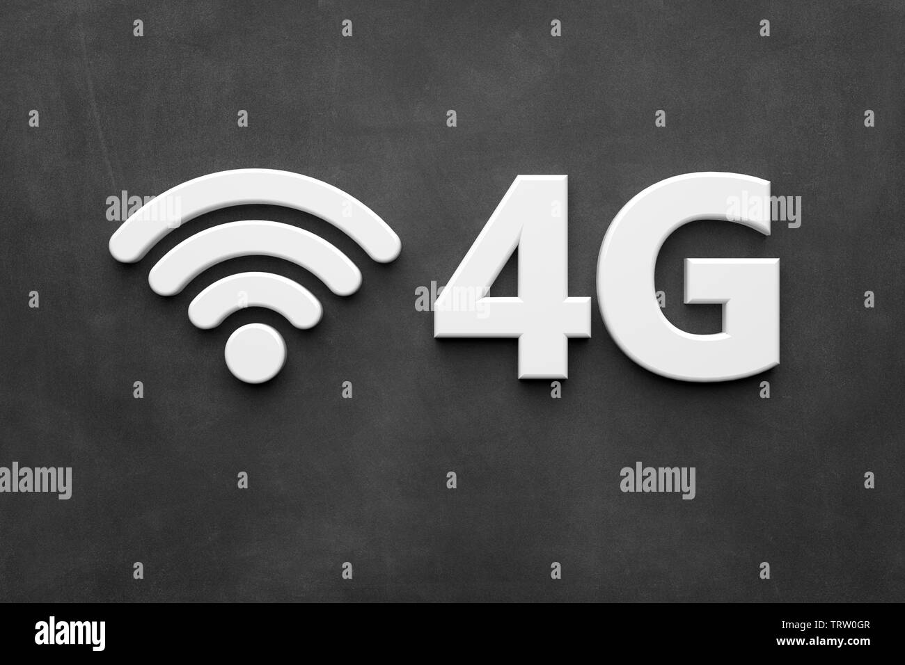 4G Symbol - Abbildung Stockfoto