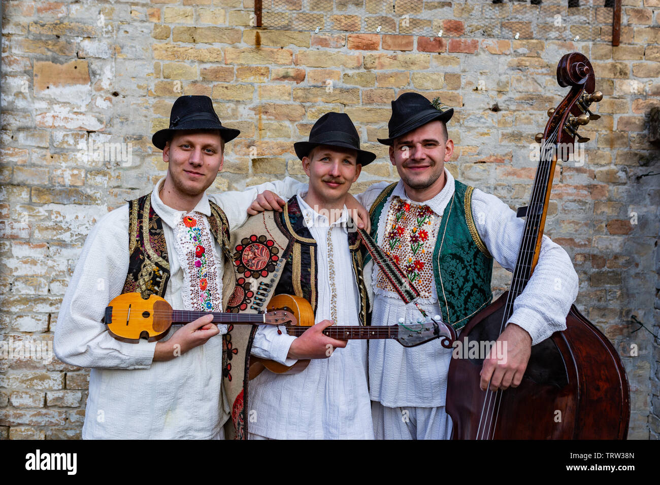 Traditionelle, UNESCO-geschützten "Buso' Erbe von Mohacs, Ungarn Stockfoto