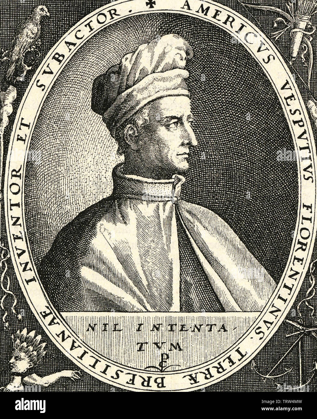 AMERIGO VESPUCCI (1454-1512), italienische Explorer und Kartograph Stockfoto