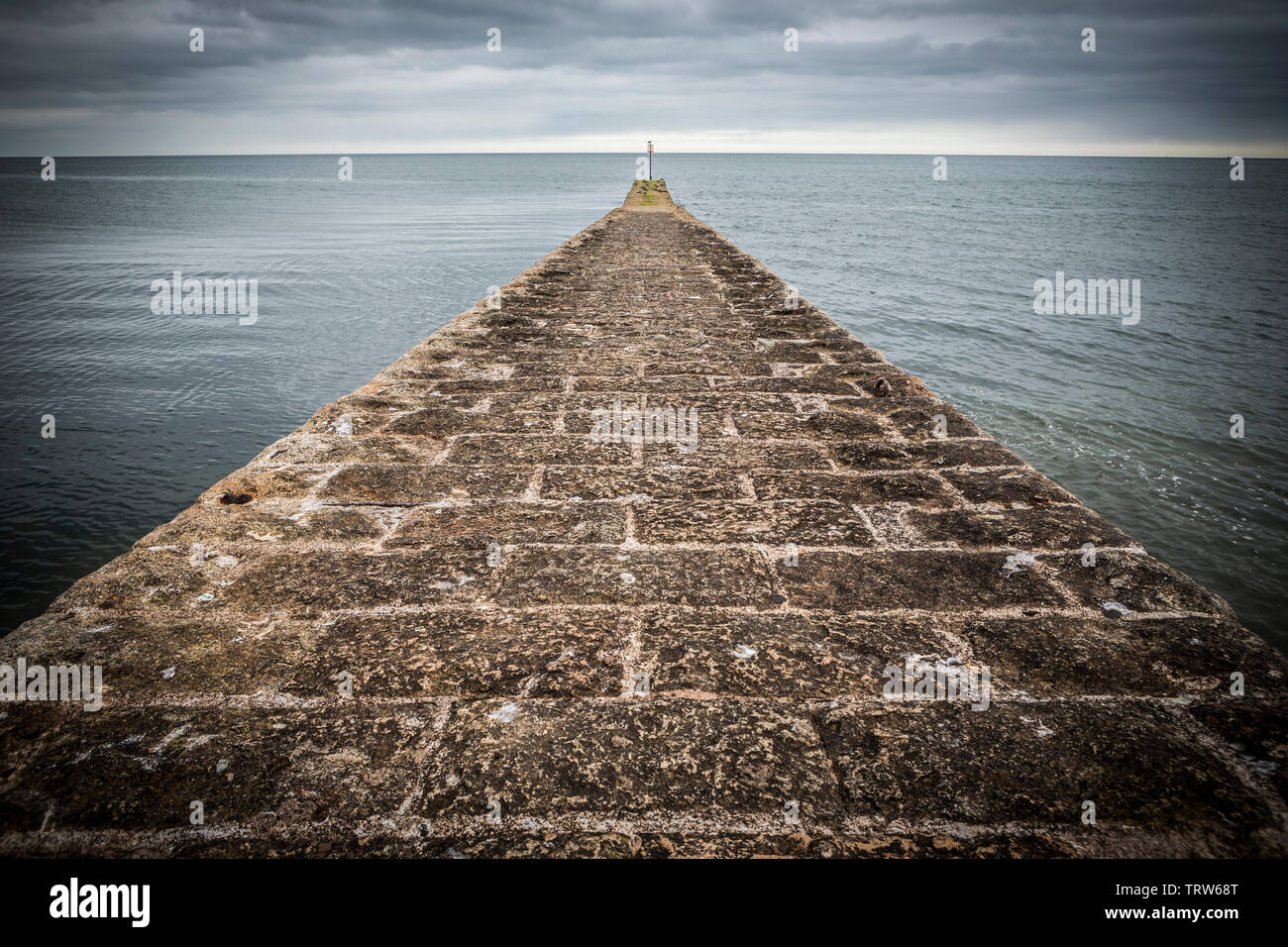 Ein Stein Pier Stockfoto