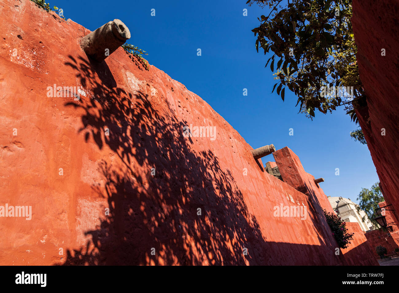 Calle Sevilla, Sevilla Straße, Monasterio de Santa Catalina, Kloster, religiöse Gebäude in Arequipa, Peru, Südamerika Stockfoto