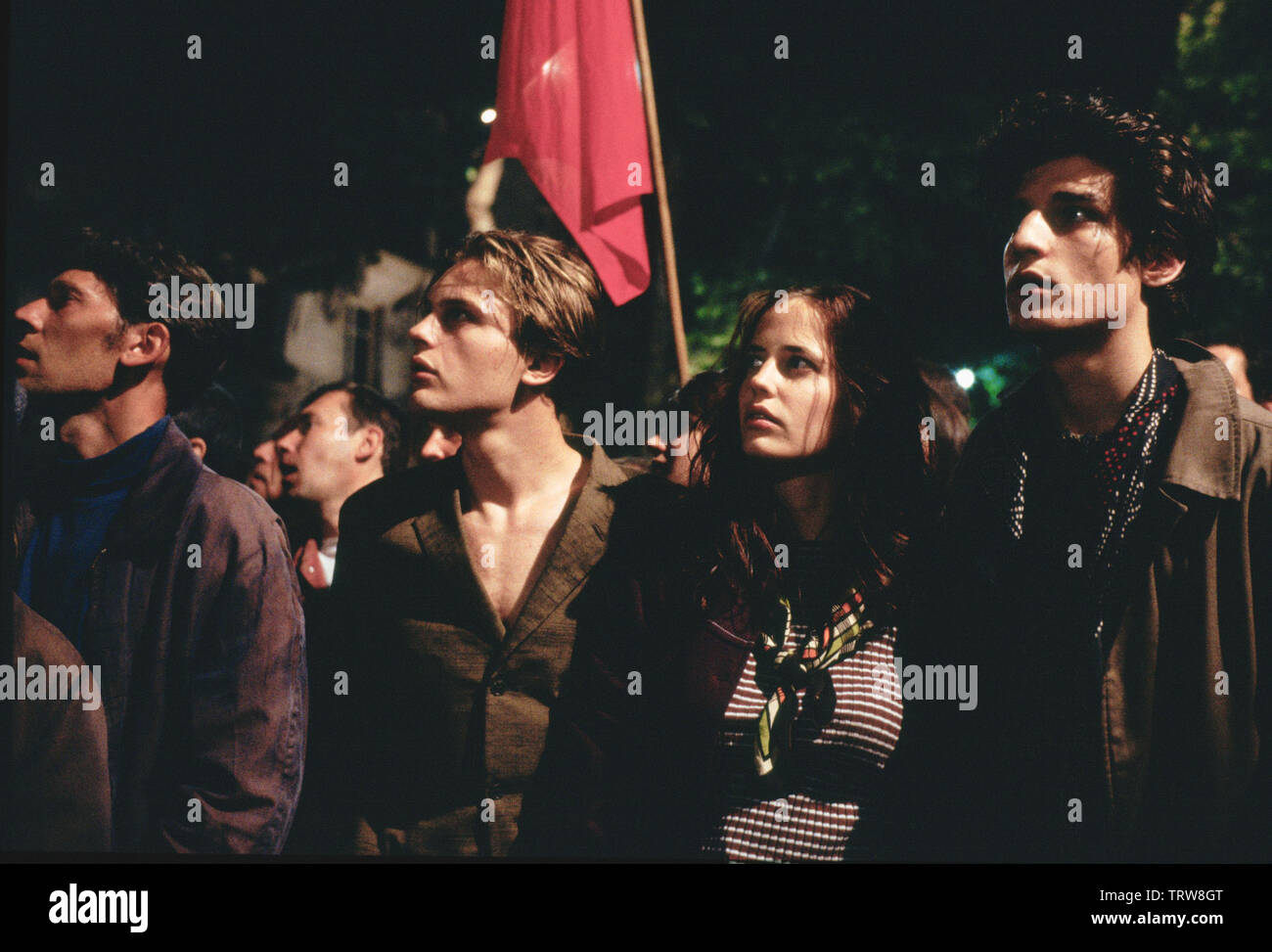 MICHAEL PITT, EVA GREEN und LOUISE GARREL in die TRÄUMER (2003). Copyright: Nur die redaktionelle Nutzung. Kein Merchandising oder Buch deckt. Dies ist eine öffentlich verteilten Handzettel. Zugriffsrechte nur, keine Lizenz des Urheberrechts zur Verfügung gestellt. Nur in Verbindung mit Werbung für diesen Film. Credit: RECONDED BILD FIRMA/PENINSULAÑ FILME/SPIELFILMEN/Album Stockfoto