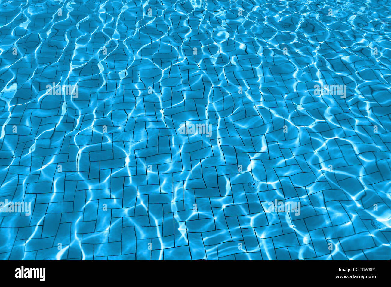 Wasser Welligkeit im Schwimmbad Stockfoto