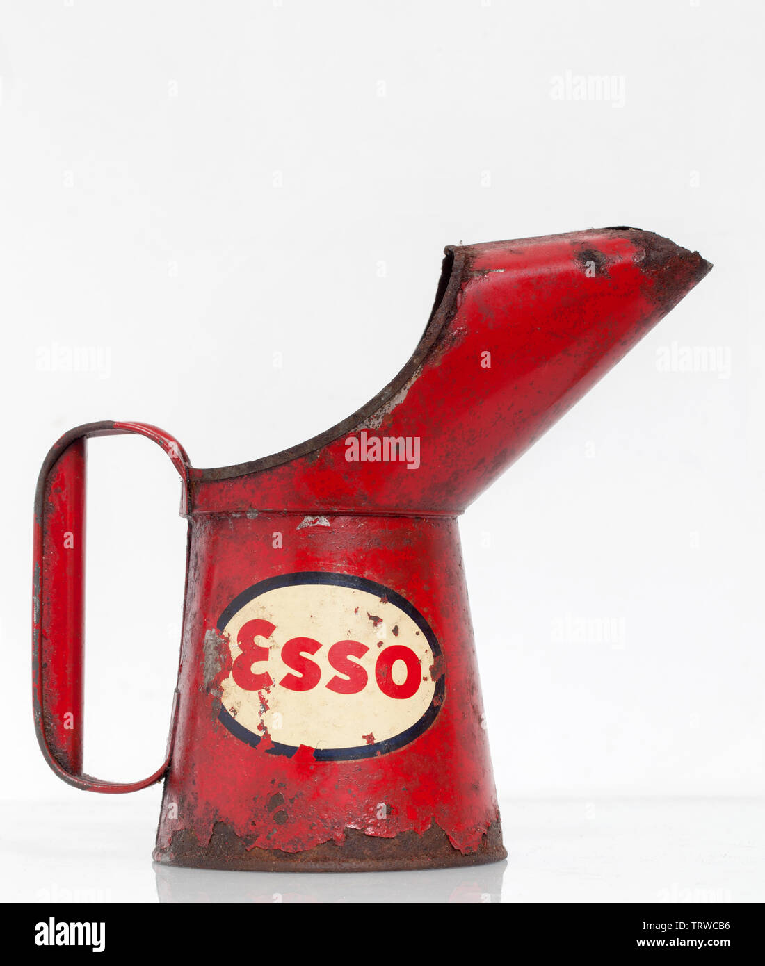 Alte Vintage ESSO Öl kann Stockfoto