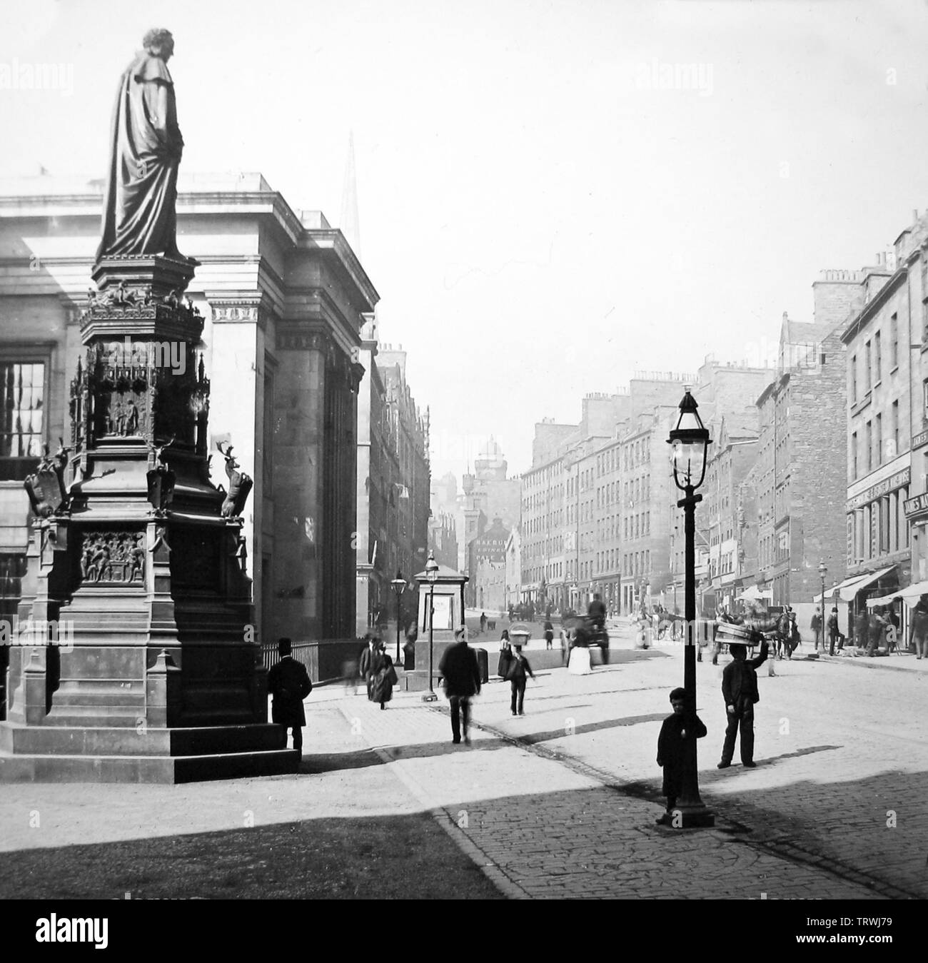 Herz von Midlothian, Royal Mile, Edinburgh, Schottland Stockfoto