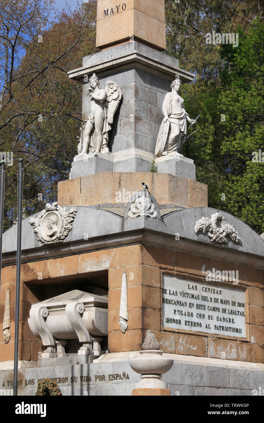 Spanien, Madrid, Plaza de la Lealtad, Monumento a lo Caidos por Espana, Stockfoto