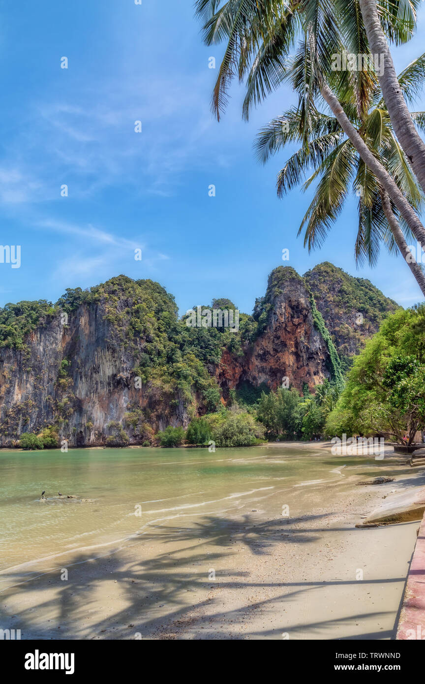 Railay Beach, Paradise Beach in Krabi, Thailand. Stockfoto