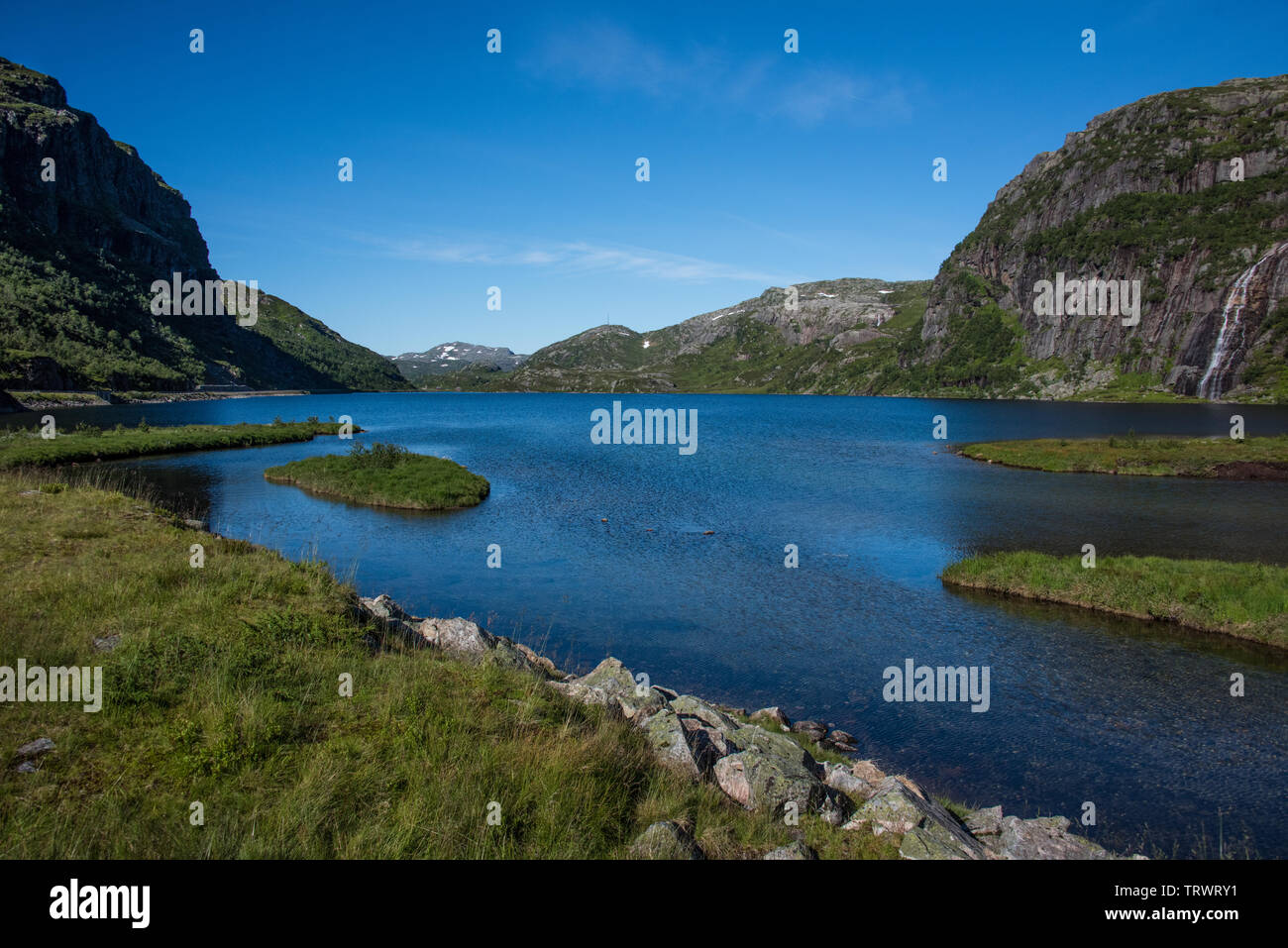 See Hunnevatn in Ost Norwegen/Telemark, Skandinavien Stockfoto
