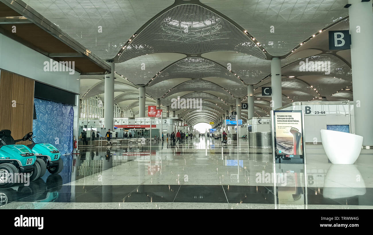 Flughafen Istanbul, Istanbul neue Flughafen Stockfoto
